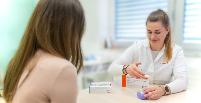 Patientin zu Besuch bei Gynem